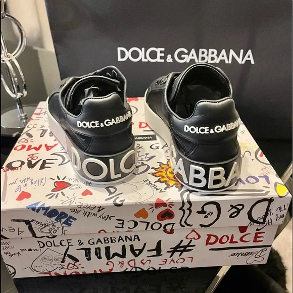 Dolce & Gabbana | Shoes | Black Leather Mesh On The Sides